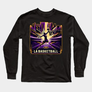 LA - NBA and Lakers Tribute Long Sleeve T-Shirt